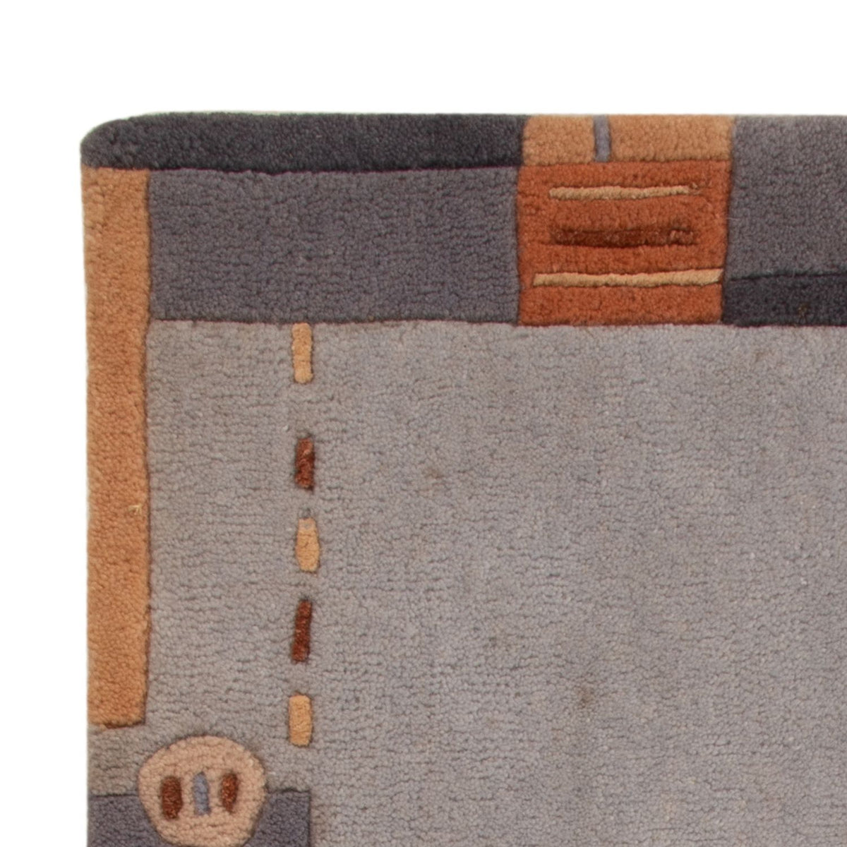 Nepal Tæppe - 90 x 60 cm - grå