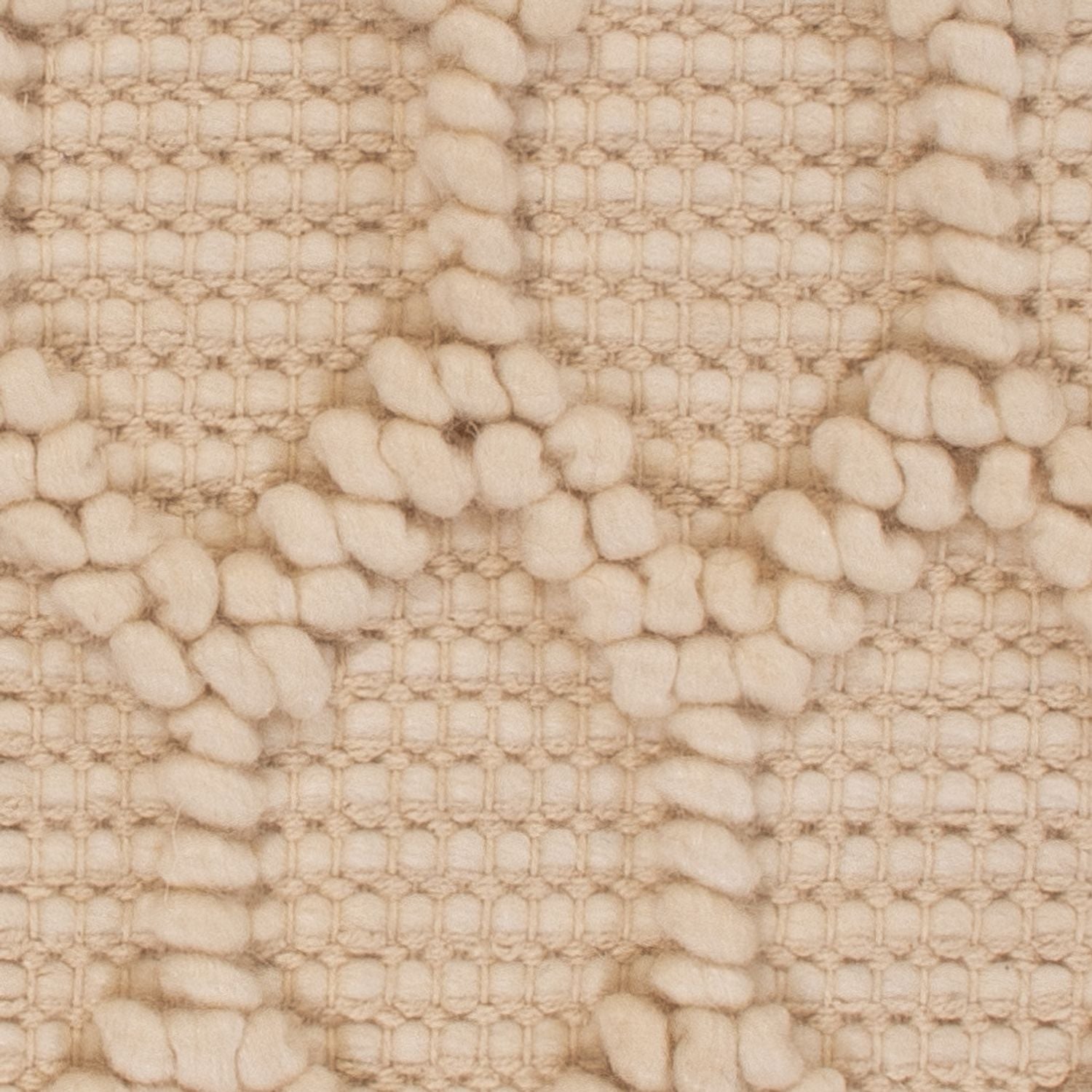Uldtæppe firkantet  - 48 x 42 cm - beige