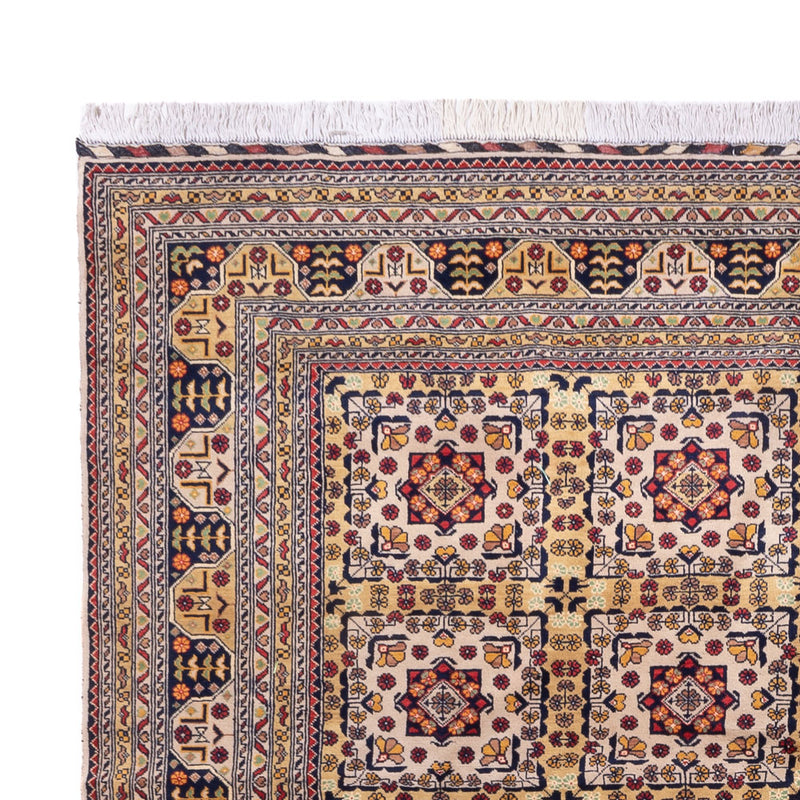 Afghansk tæppe - 330 x 250 cm - mørk beige