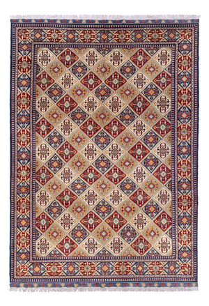 Afghansk tæppe - 355 x 250 cm - lys beige