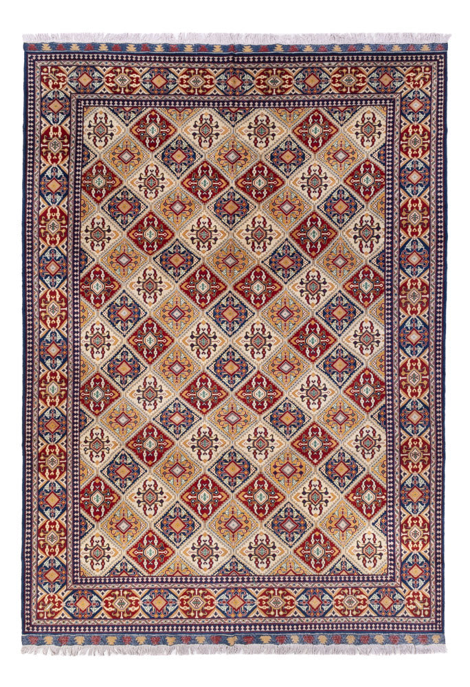 Afghansk tæppe - 355 x 250 cm - lys beige