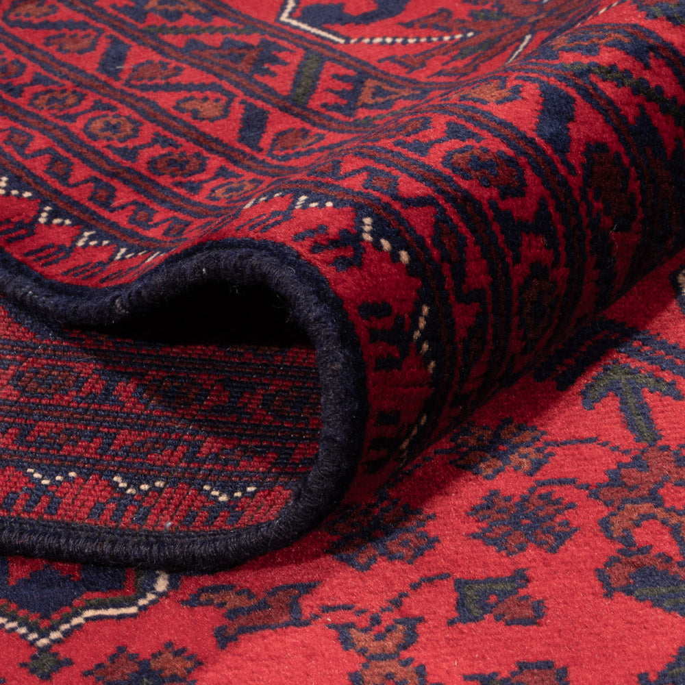 Afghansk tæppe - 346 x 241 cm - rød