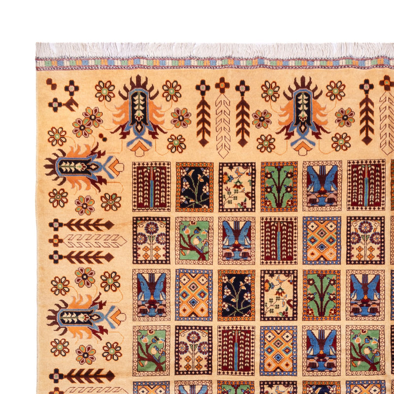 Afghansk tæppe - 400 x 295 cm - beige