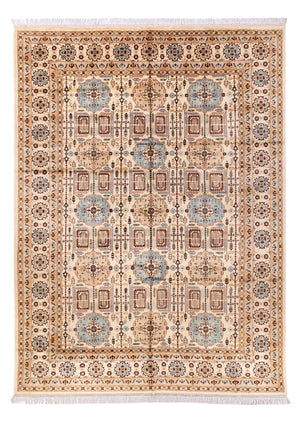 Afghansk tæppe - 346 x 245 cm - lys beige