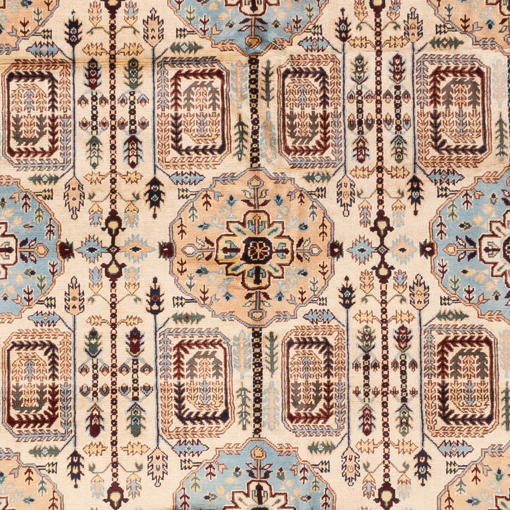 Afghansk tæppe - 346 x 245 cm - lys beige