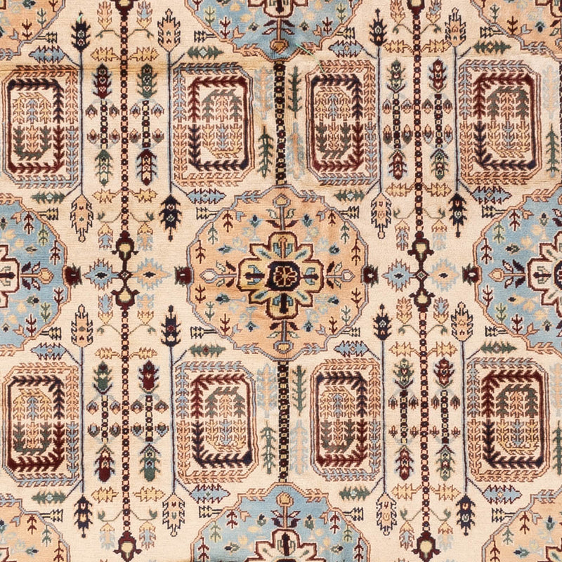 Afghansk tæppe - 346 x 245 cm - lys beige