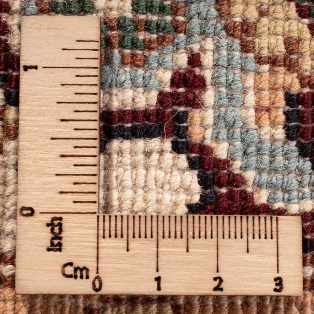 Afghansk tæppe - 346 x 245 cm - lys beige