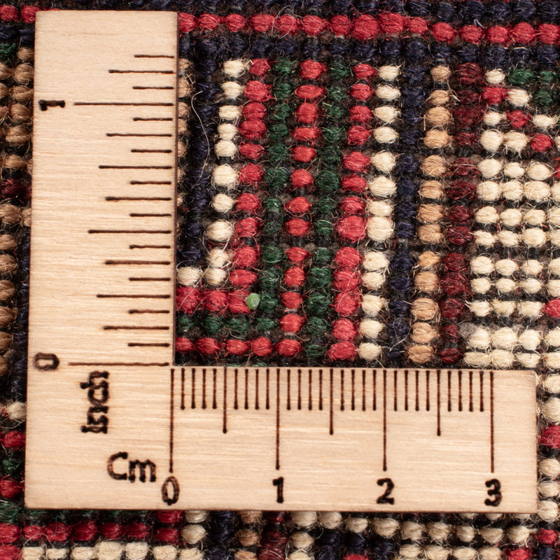 Afghansk tæppe - 198 x 152 cm - flerfarvet