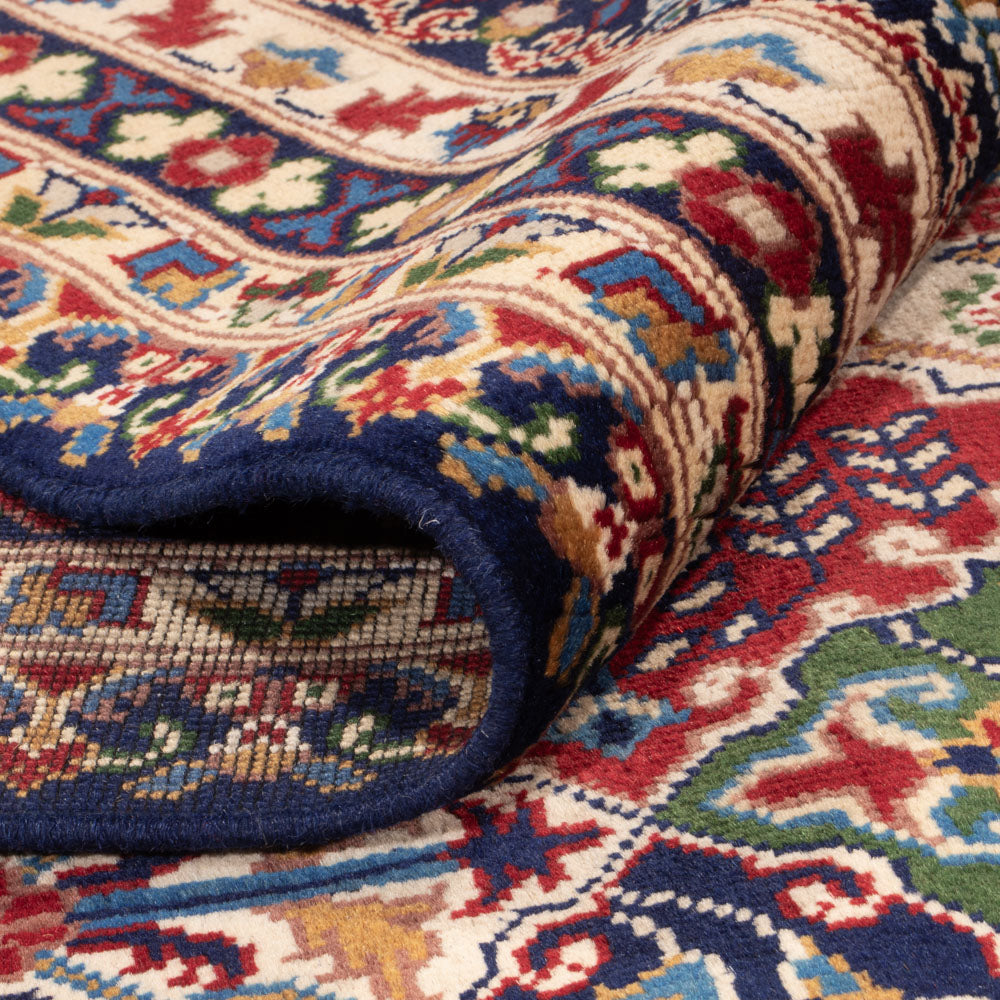 Afghansk tæppe - 389 x 300 cm - flerfarvet