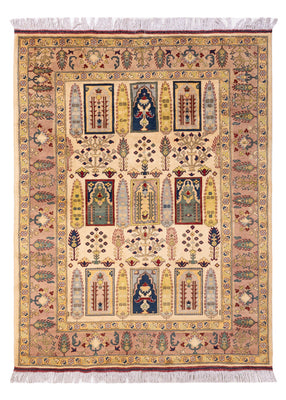 Afghansk tæppe - 199 x 150 cm - beige