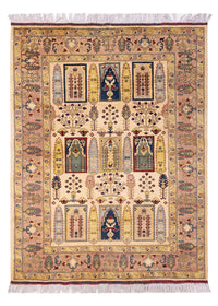 Afghansk tæppe - 199 x 150 cm - beige