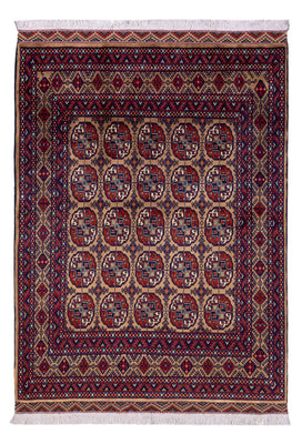 Afghansk tæppe - 195 x 148 cm - mørk beige