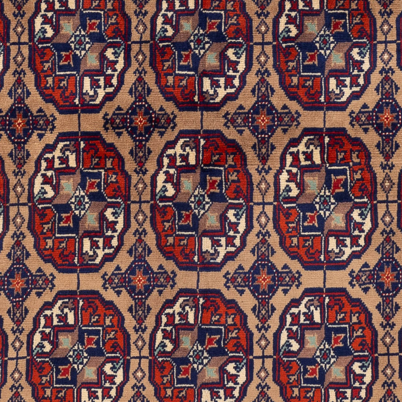 Afghansk tæppe - 195 x 148 cm - mørk beige