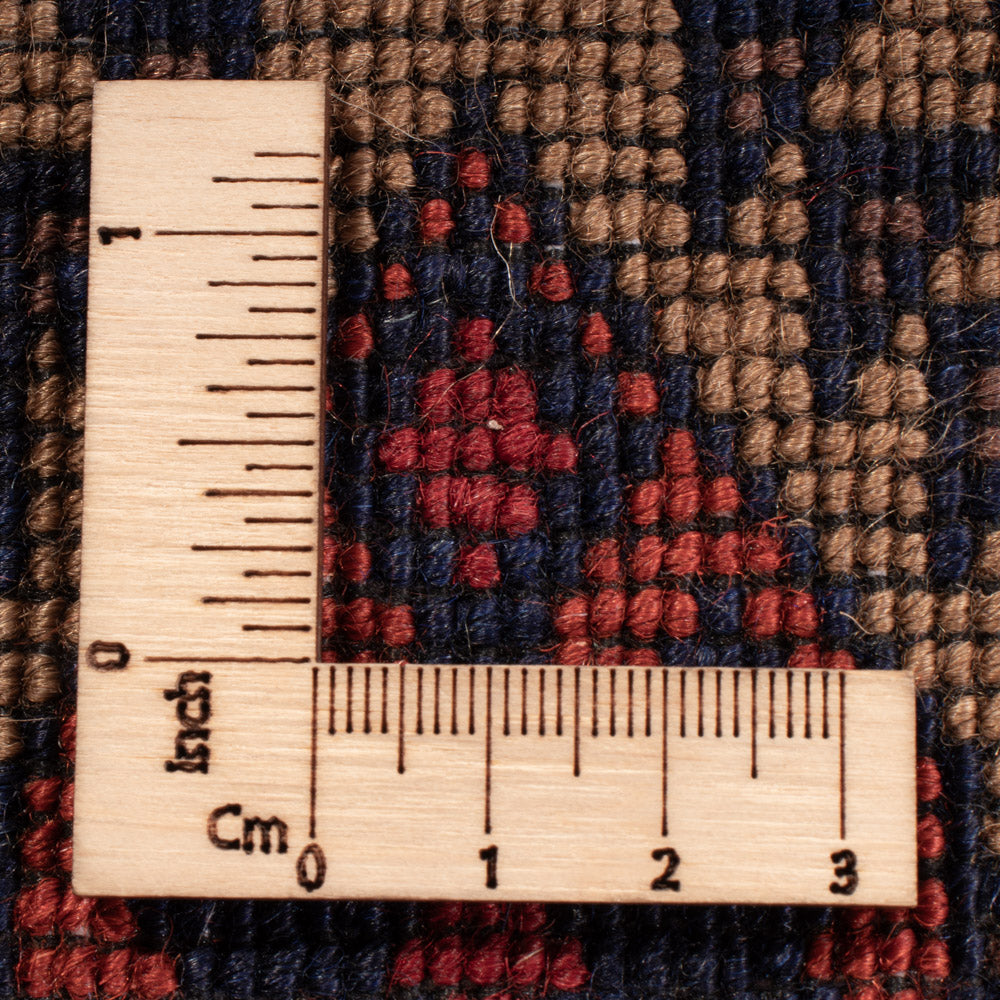 Afghansk tæppe - 195 x 148 cm - mørk beige