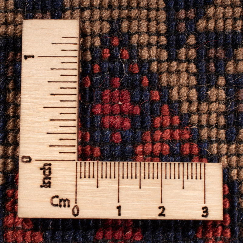 Afghansk tæppe - 195 x 148 cm - mørk beige