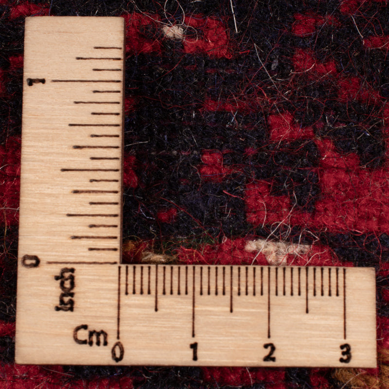 Afghansk tæppe - Bukhara - 209 x 132 cm - mørkerød