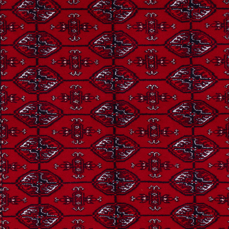 Afghansk tæppe - Bukhara - 194 x 133 cm - mørkerød