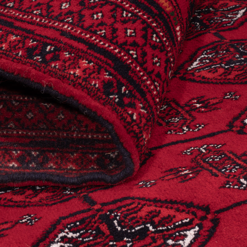 Afghansk tæppe - Bukhara - 194 x 133 cm - mørkerød