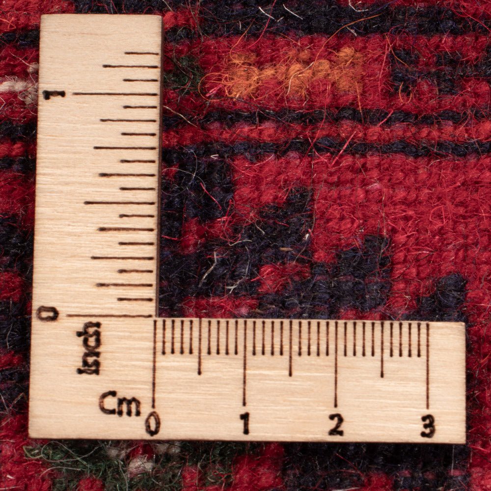 Afghansk tæppe - Bukhara - 194 x 133 cm - mørkerød