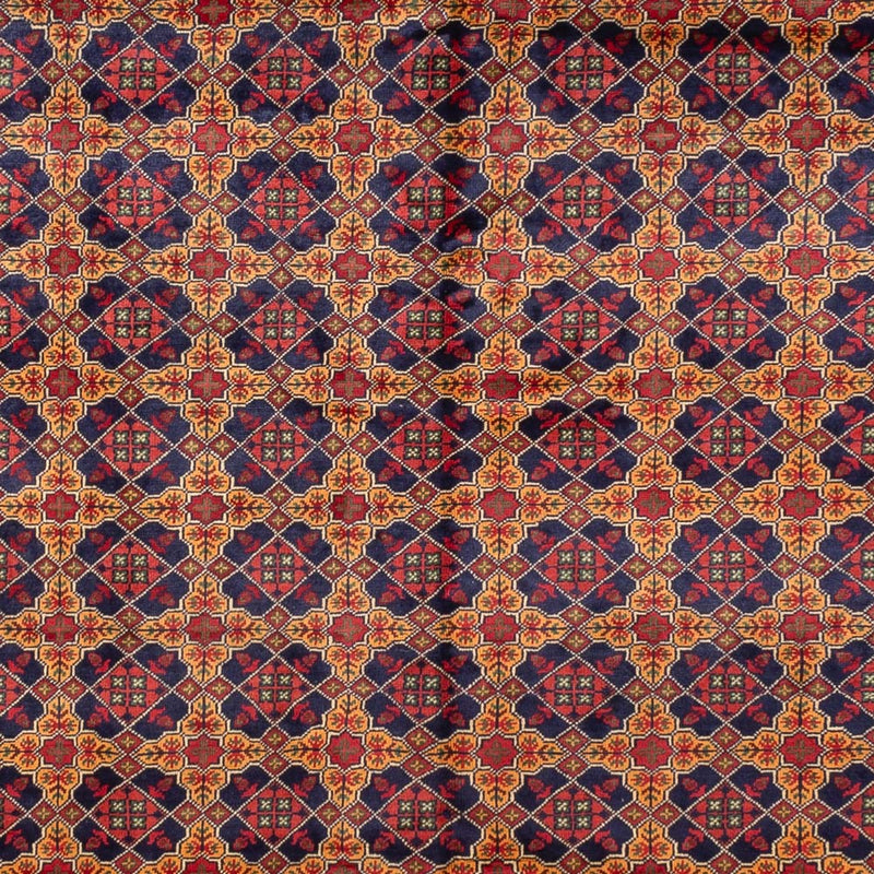 Afghansk tæppe - 388 x 286 cm - mørk beige