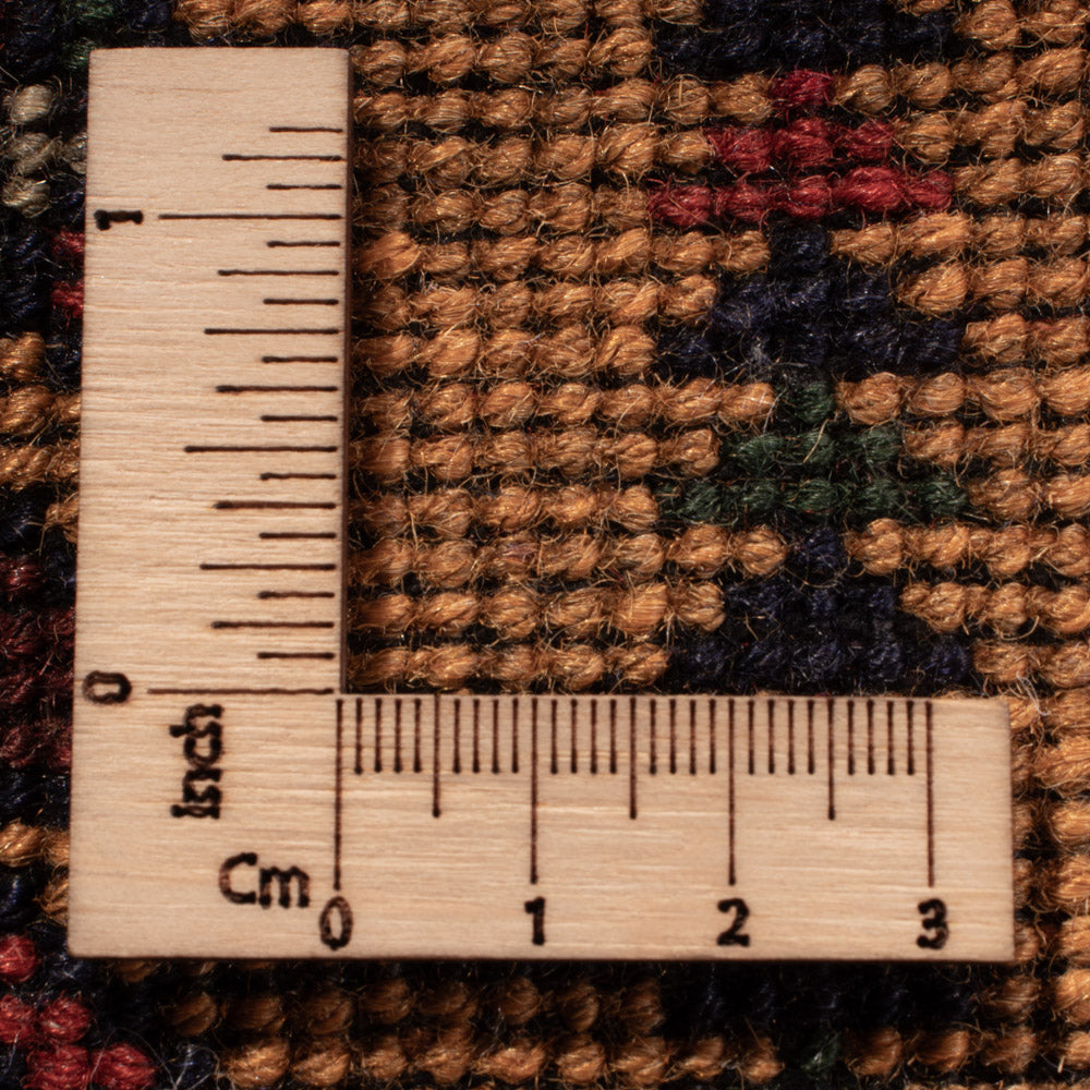 Afghansk tæppe - 388 x 286 cm - mørk beige