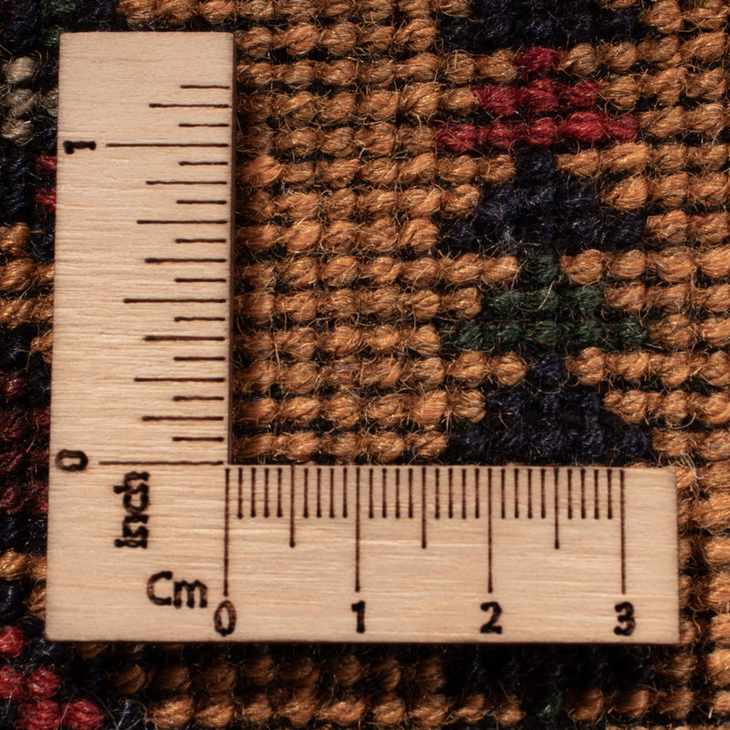 Afghansk tæppe - 388 x 286 cm - mørk beige