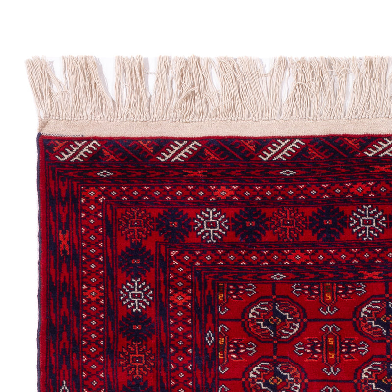 Afghansk tæppe - Bukhara - 189 x 133 cm - mørkerød