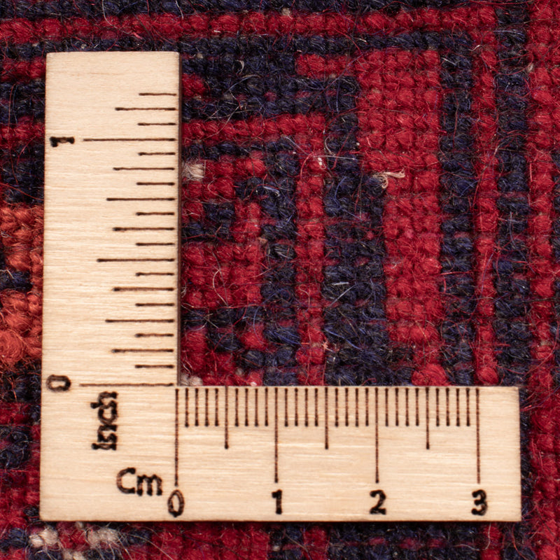 Afghansk tæppe - Bukhara - 189 x 133 cm - mørkerød