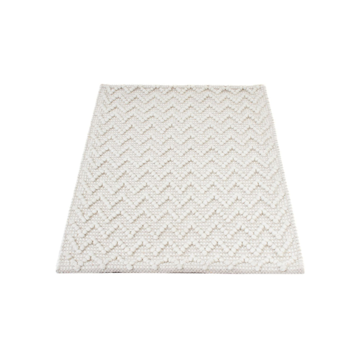 Uldtæppe - 94 x 62 cm - lysegrå