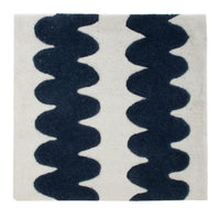 Uldtæppe firkantet  - 60 x 60 cm - flerfarvet