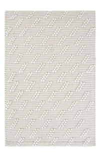 Uldtæppe - 95 x 63 cm - lysegrå