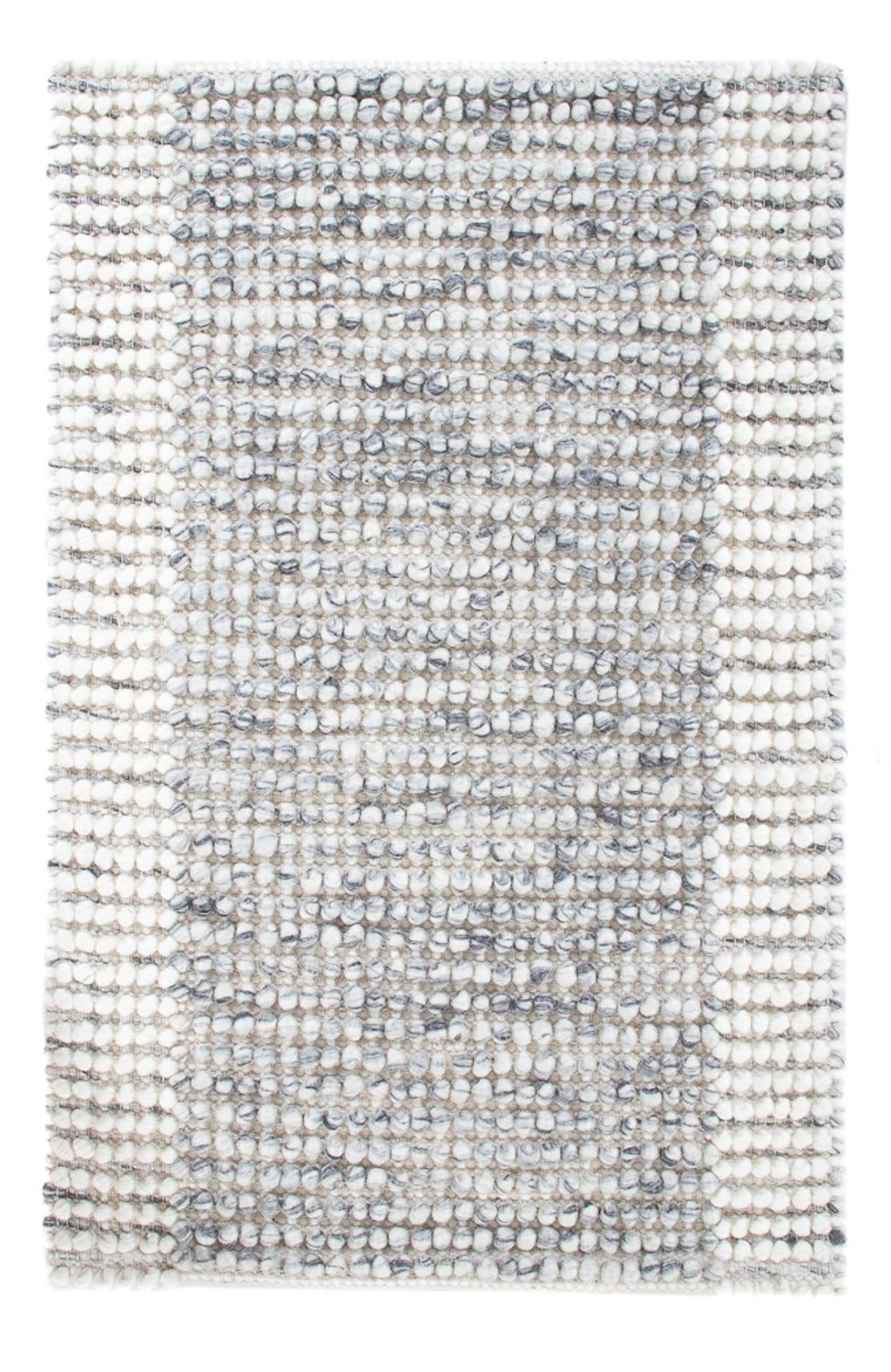 Uldtæppe - 94 x 60 cm - grå