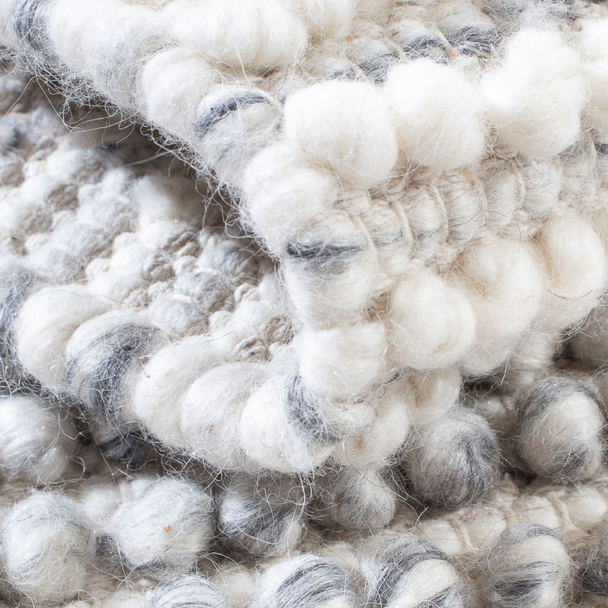 Uldtæppe - 94 x 60 cm - grå