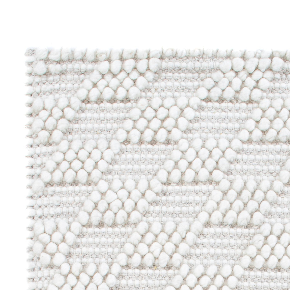 Uldtæppe - 94 x 60 cm - lysegrå