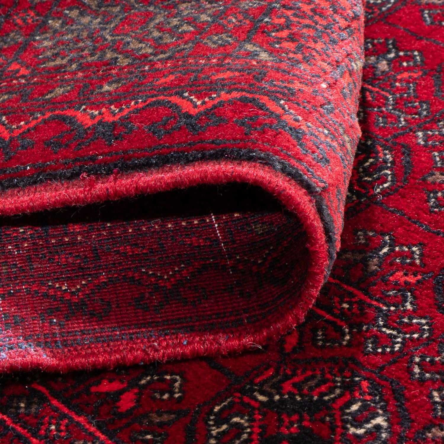 Afghansk tæppe - Bukhara - 200 x 125 cm - rød