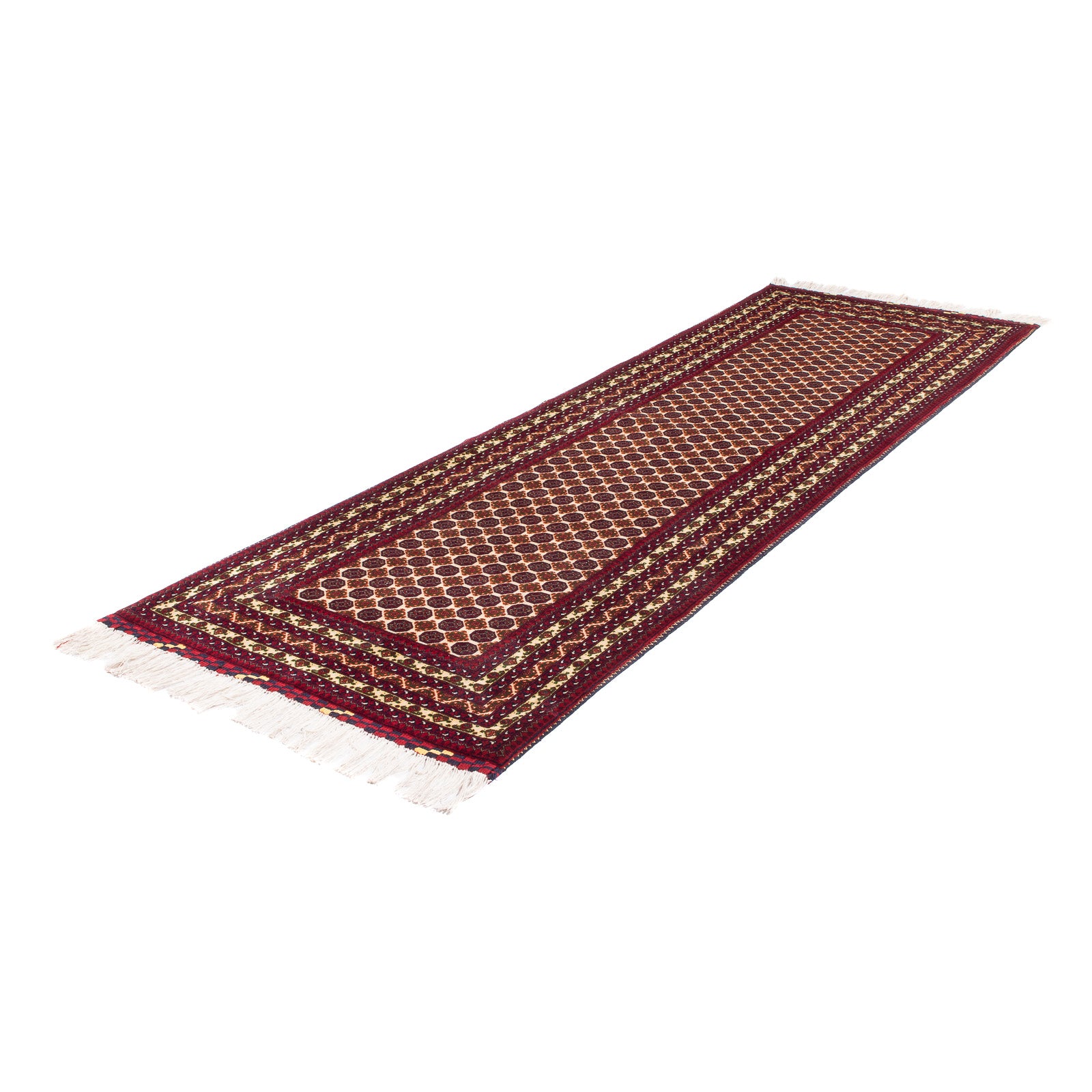 Løber Afghansk tæppe - 287 x 88 cm - beige