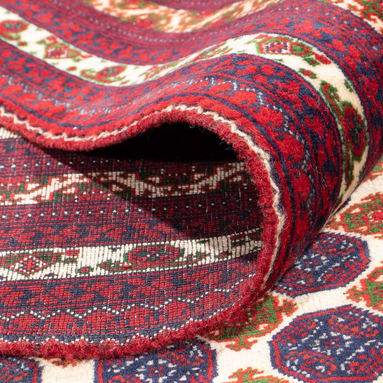 Afghansk tæppe - 341 x 260 cm - beige
