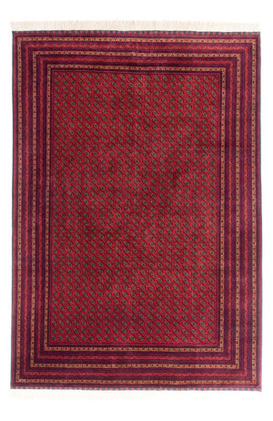 Afghansk tæppe - 294 x 194 cm - rød