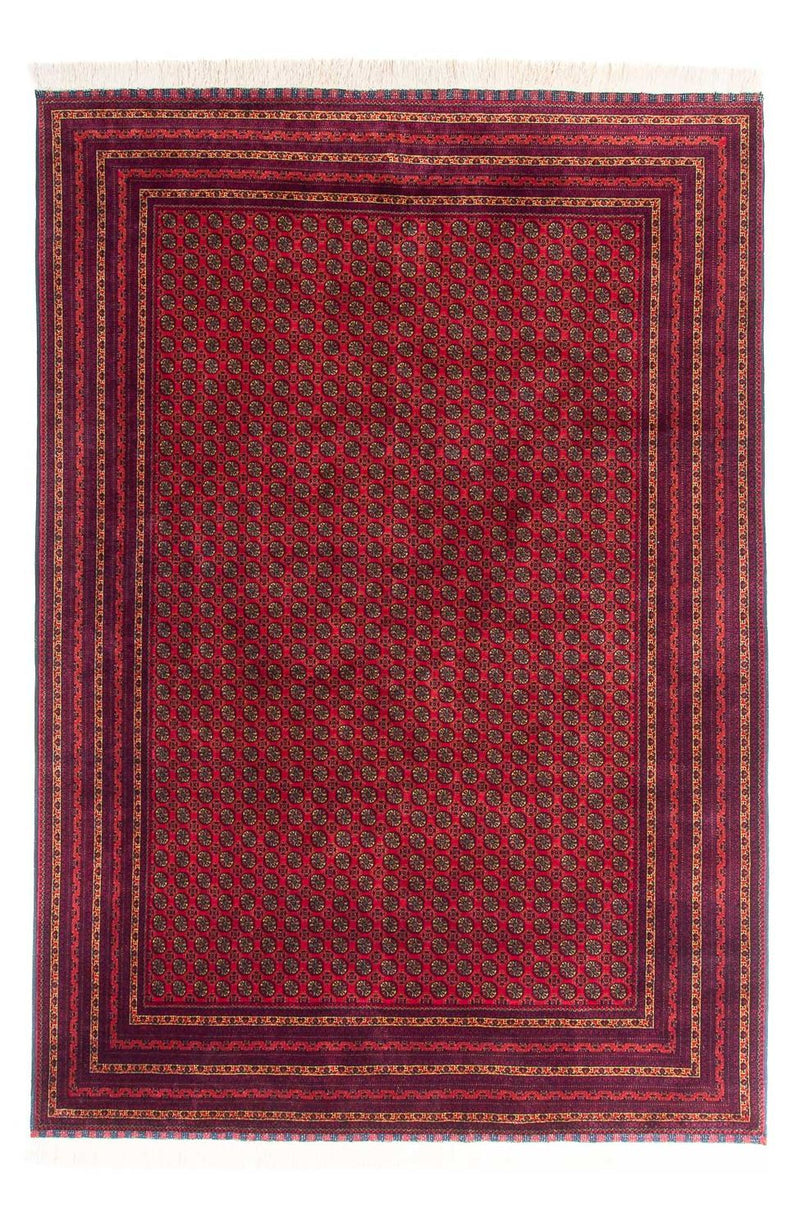 Afghansk tæppe - 294 x 194 cm - rød
