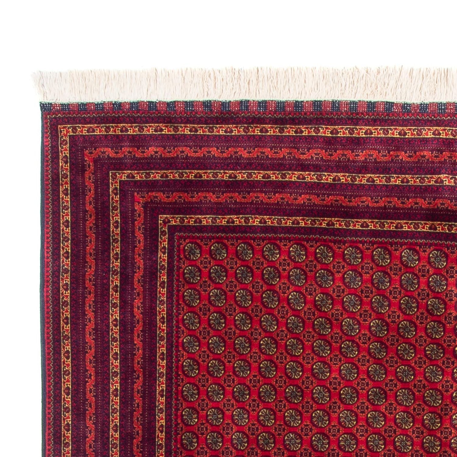 Afghansk tæppe - 294 x 194 cm - rød