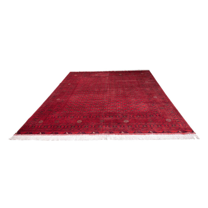 Afghansk tæppe - 343 x 248 cm - rød