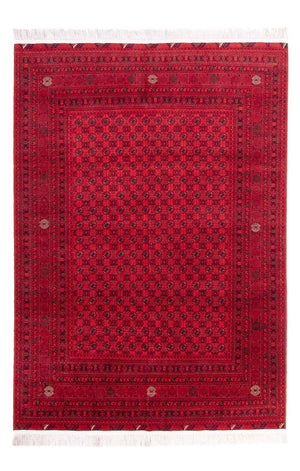 Afghansk tæppe - 295 x 194 cm - rød