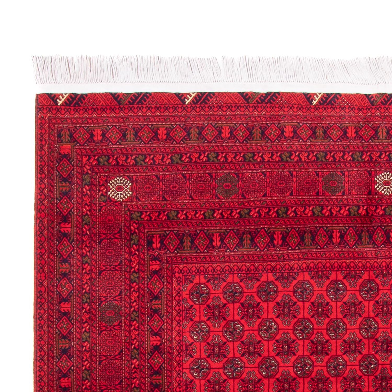 Afghansk tæppe - 295 x 194 cm - rød