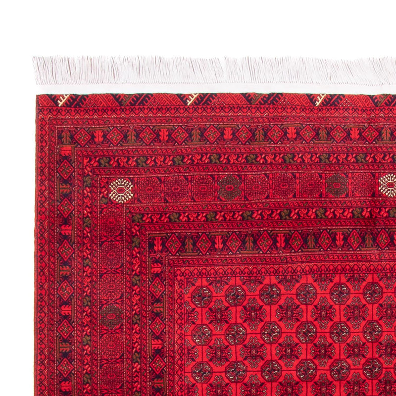 Afghansk tæppe - 295 x 194 cm - rød