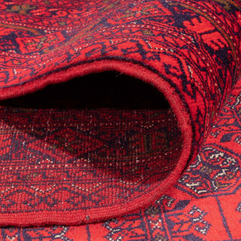 Afghansk tæppe - 295 x 194 cm - rød