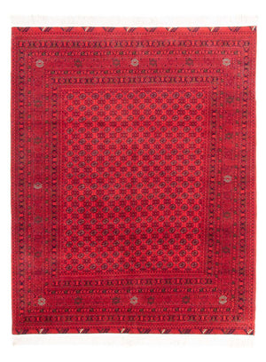 Afghansk tæppe - 289 x 200 cm - rød