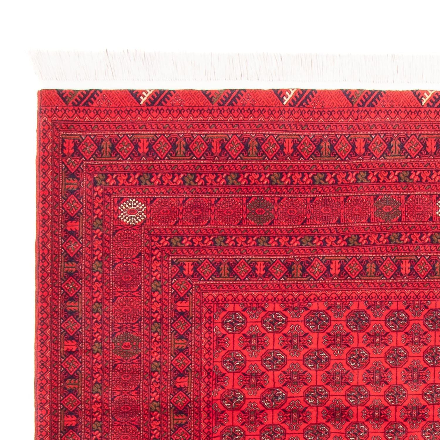 Afghansk tæppe - 289 x 200 cm - rød