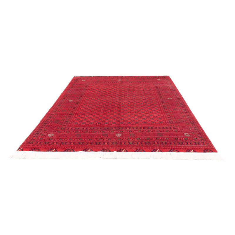 Afghansk tæppe - 289 x 200 cm - rød