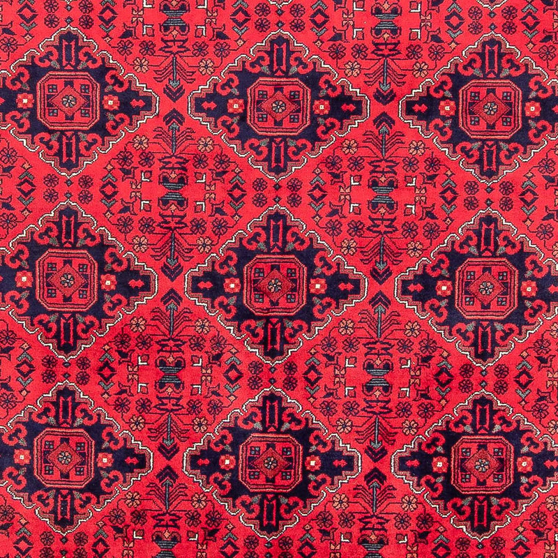 Afghansk tæppe - 298 x 198 cm - rød