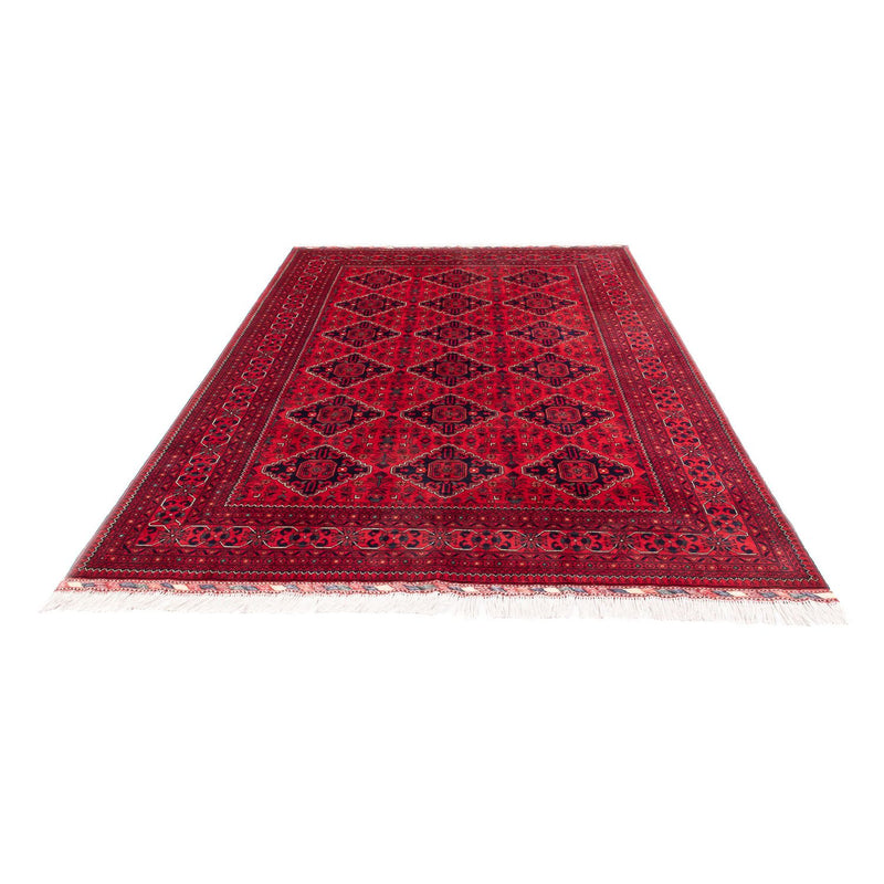 Afghansk tæppe - 298 x 198 cm - rød